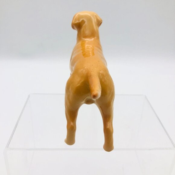 Vtg Beswick Golden Yellow Labrador Retriever Dog Figurine Porcelain England - Picture 4 of 10